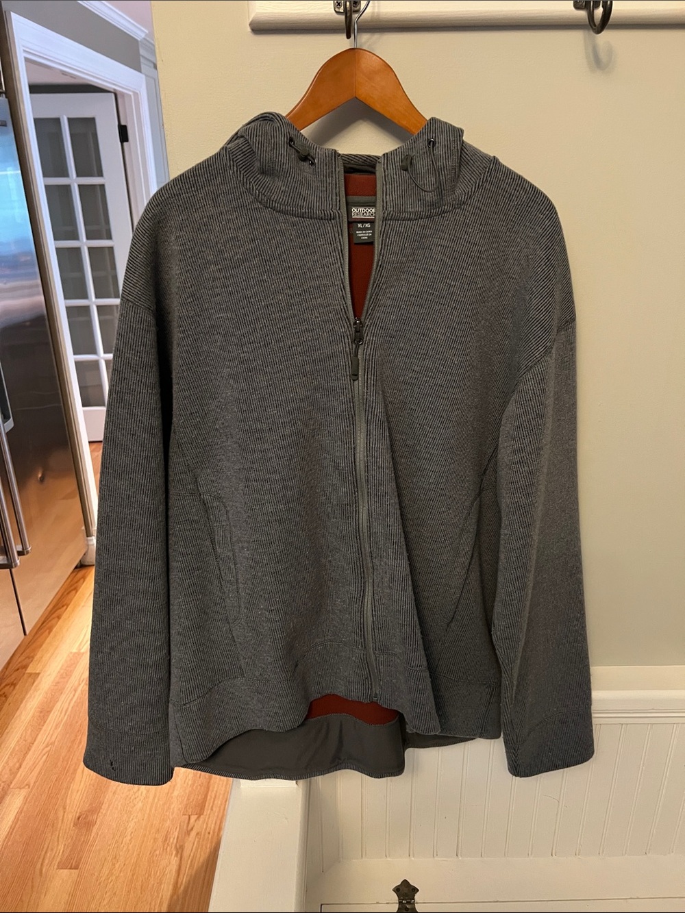 Outdoor Research Men's Gray Hooded Zip Sweater